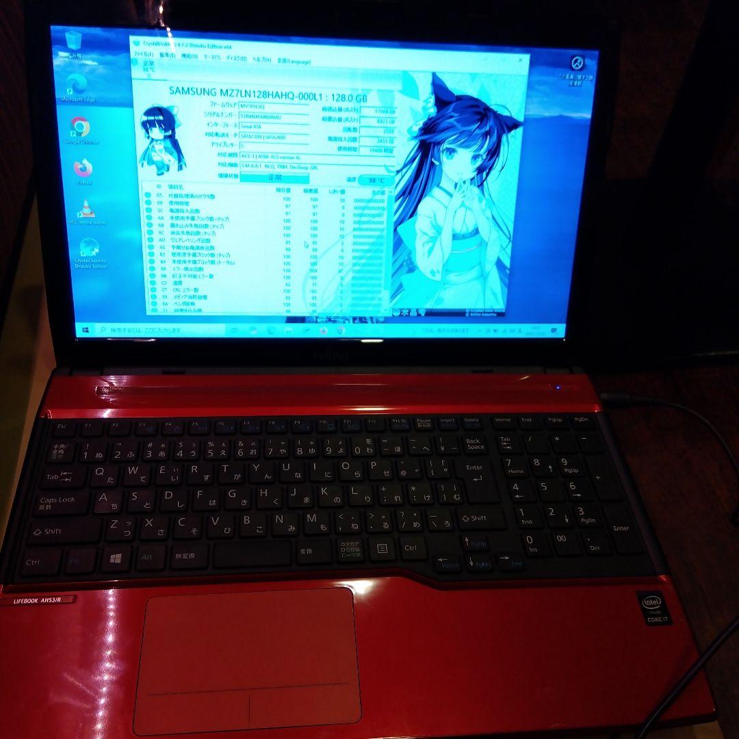 富士通/AH53/R/CORE i7/SSD/ACアダプター付き/ジャンクにて