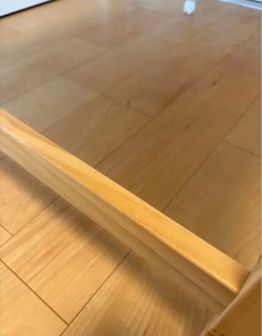 【美品】大和屋 ノモック Wオープンハイタイプ　ミニベビーベッド ナチュラル