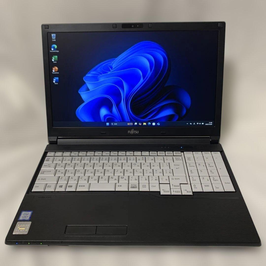 X149【美品】富士通 15.6型/i5第7世代/16GB/512GB