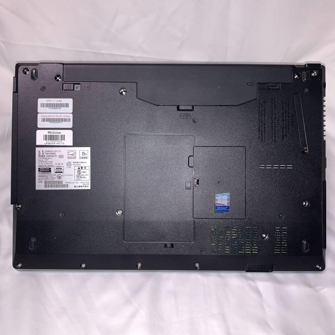 X149【美品】富士通 15.6型/i5第7世代/16GB/512GB