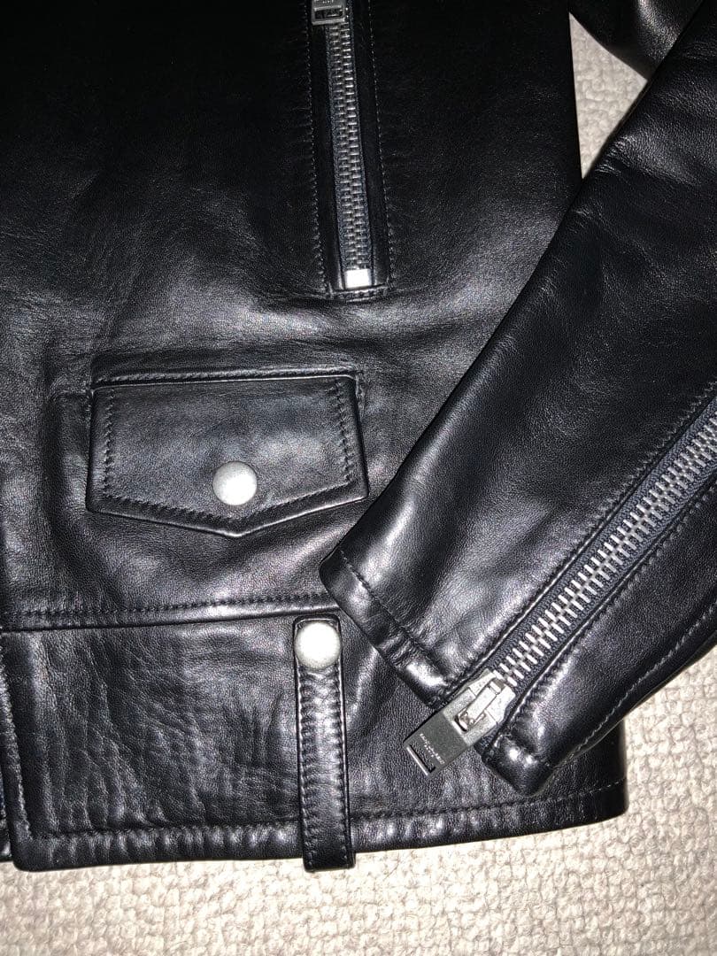 極美品　SAINT LAURENT L01 ダブルライダース　サイズ42