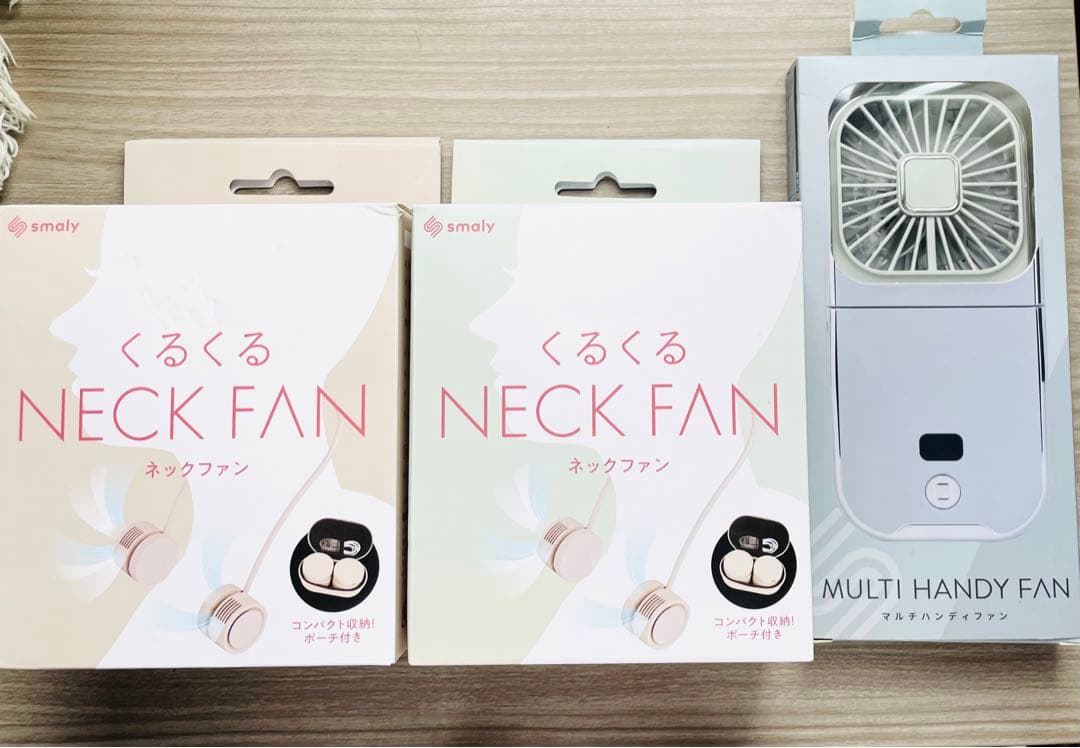 新品未使用！ハンディ・ネックフォン3つセット売り