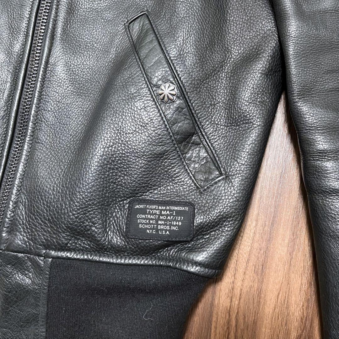 【希少】Schott ロンハーマン Ron herman レザーMA-1 コラボ