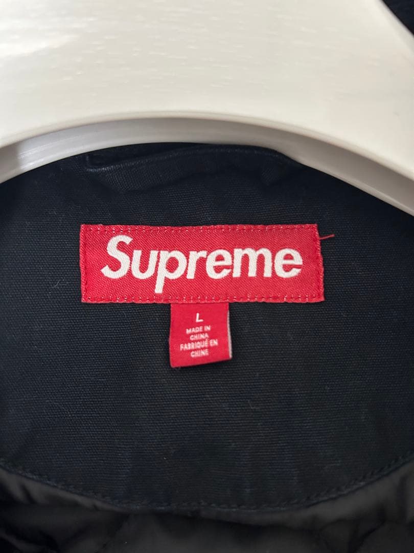 ジャケット・アウター supreme hooded utility jacket black