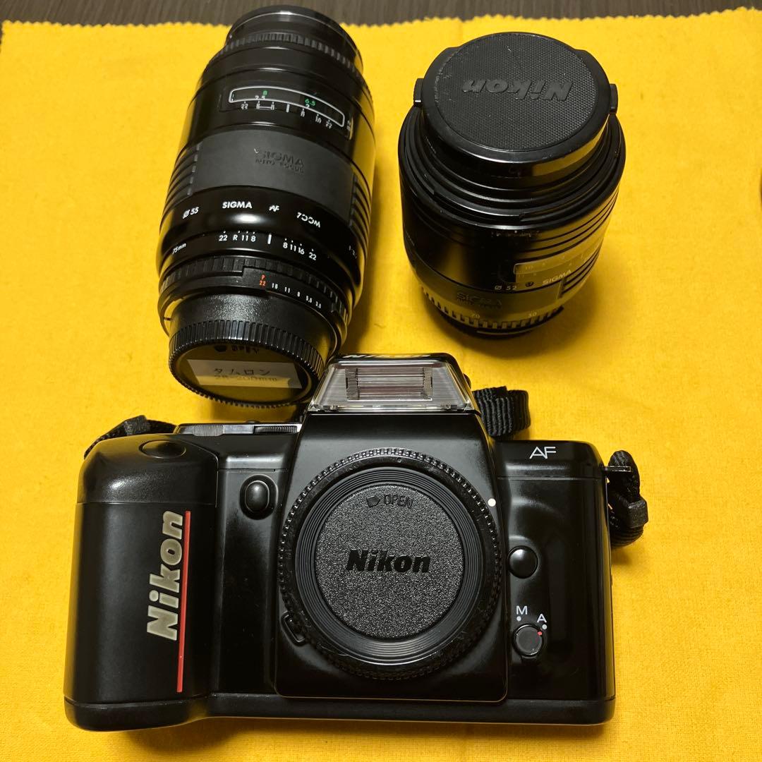 ニコン AFf401+SIGMA AFレンズ2本セット販売