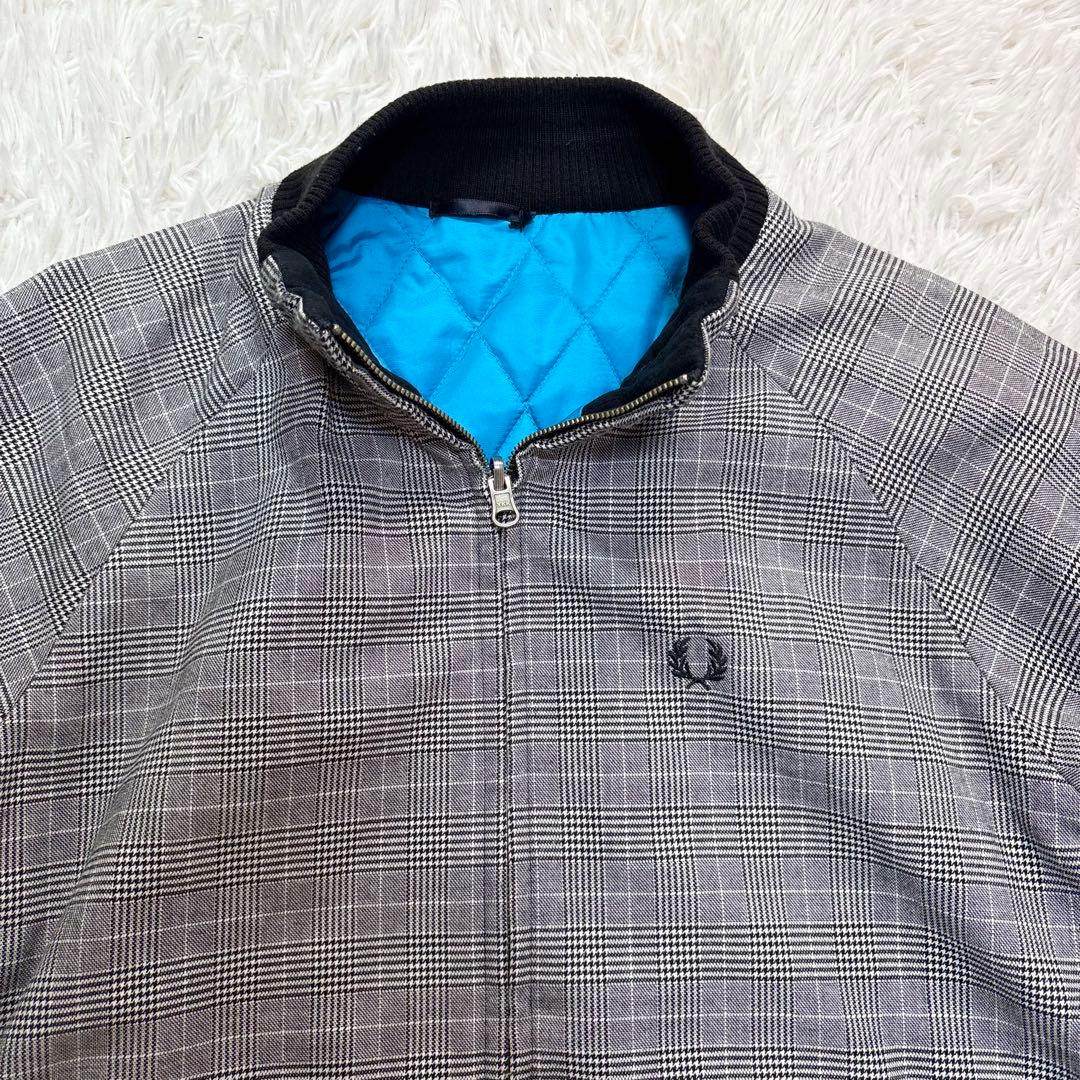 フレッドペリー　リバーシブルブルゾン　　キルティング　グレンチェック