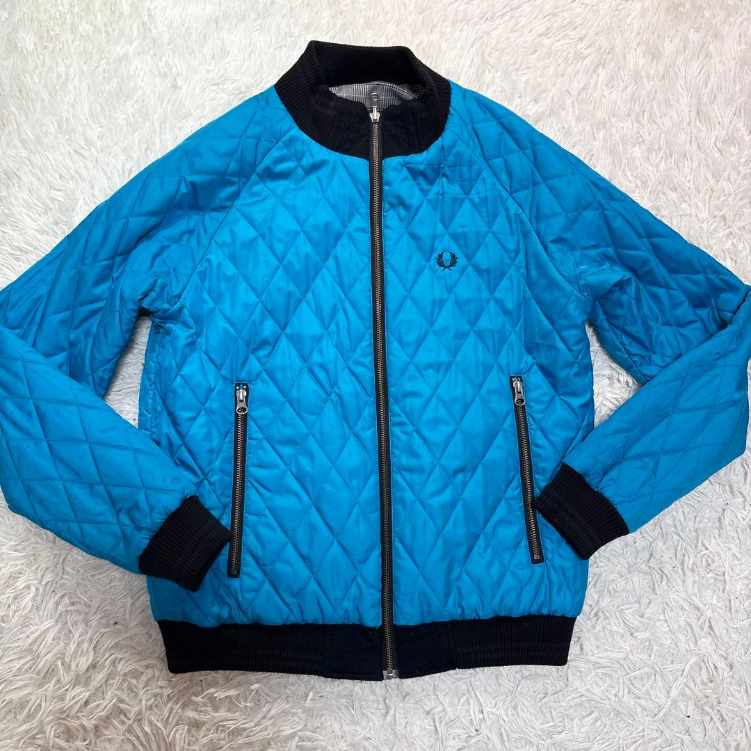 フレッドペリー　リバーシブルブルゾン　　キルティング　グレンチェック