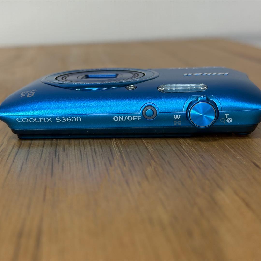 【付属品多】Nikon COOLPIX S3600 ブルー 動作品 箱・説明書付