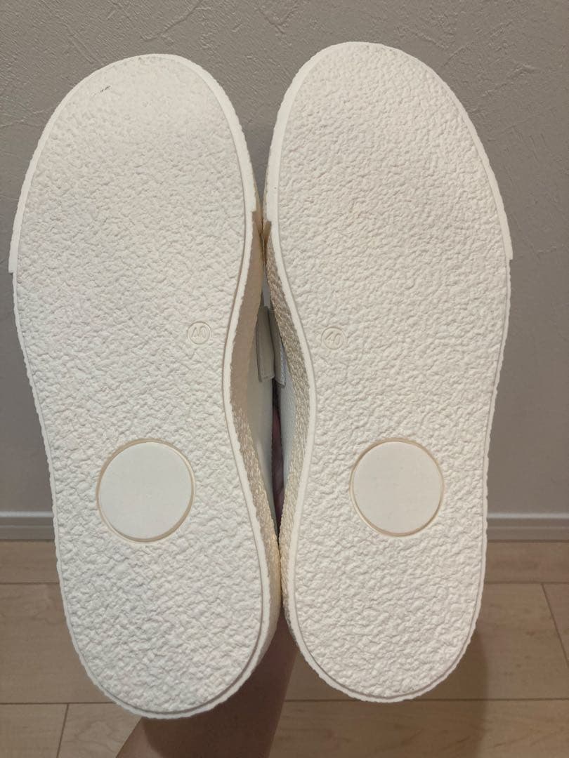 【新品未使用】MM6 ホワイト厚底ローファー40