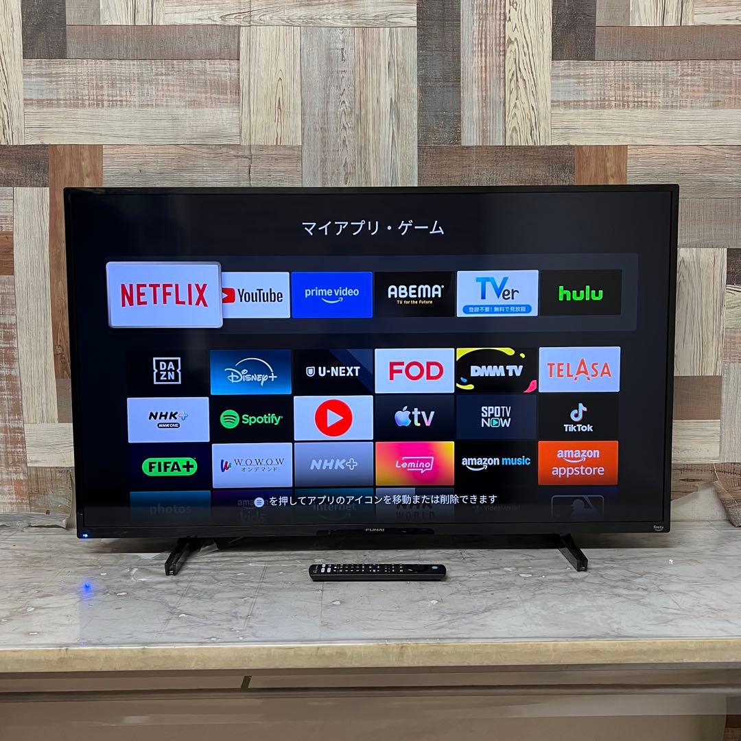 即日受渡❣️全国送料込フナイ43型Fire TV搭載4Kスマートテレビ