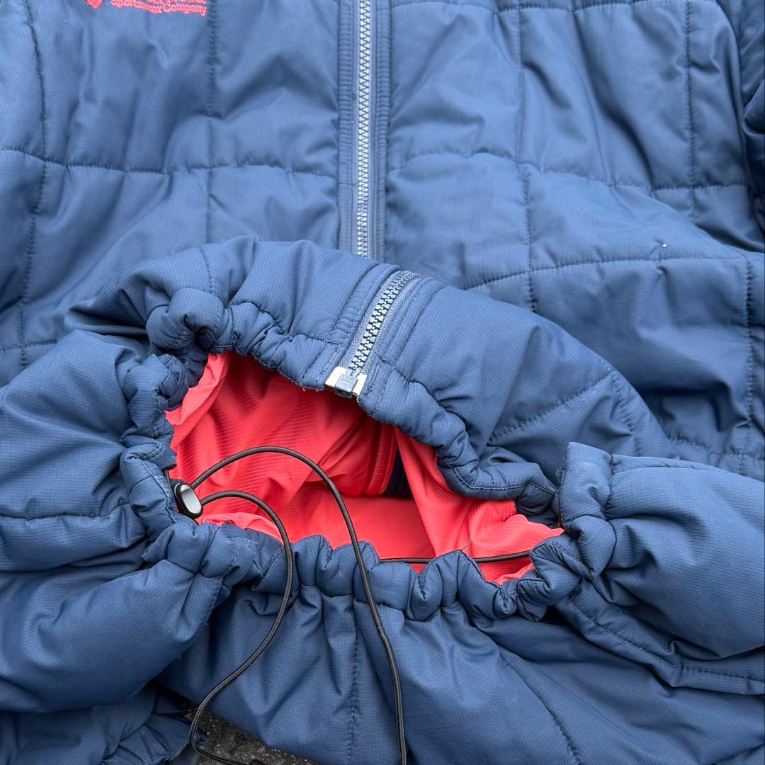 m*a様 コロンビア hooded puffer jacket ネイビー テック