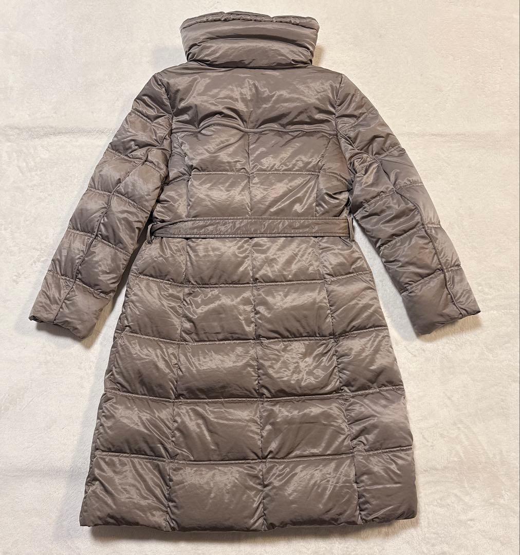 23区 ロングダウンコート ボリュームネック ブラウン 大きいサイズ 44