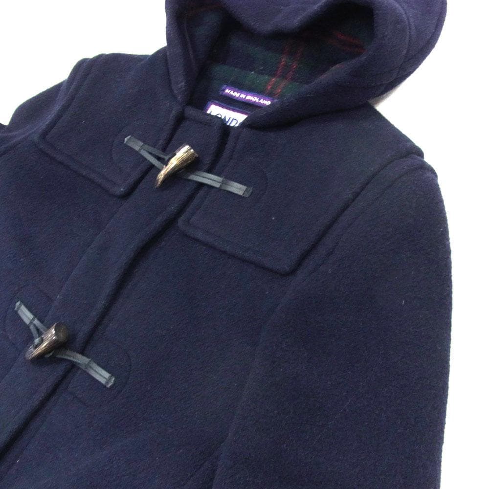 ✈美品　ロンドン トラディション　ウール　ダッフルコート　34　M　濃紺　コラボ