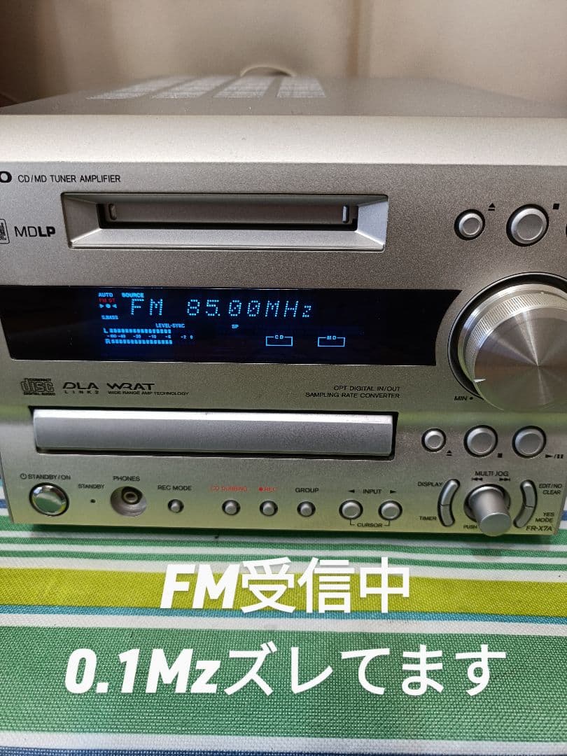 ONKYO FR-X7A CD,MD,FM/AM 整備済完動品 リモコン付