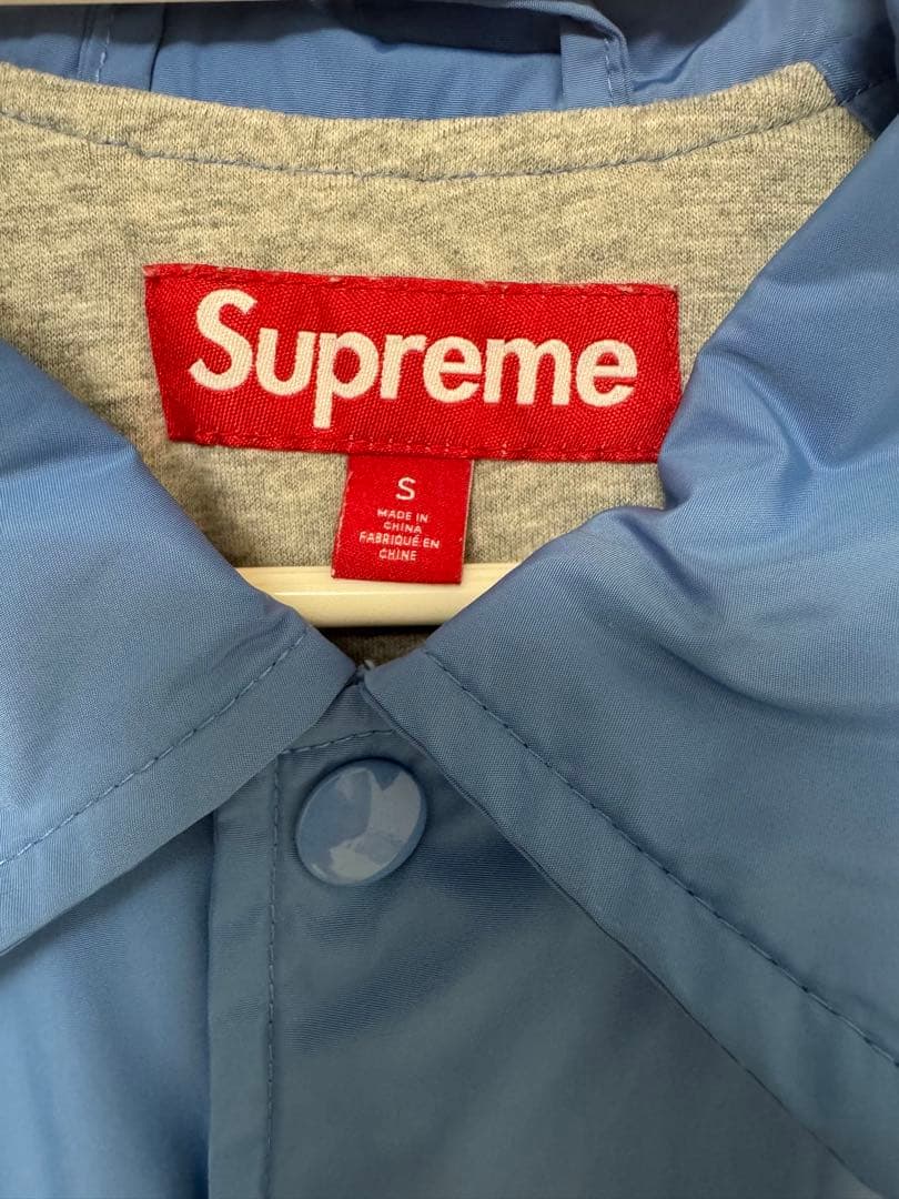 Supreme　week11 コーチナイロンジャケット 青 S レシートあり