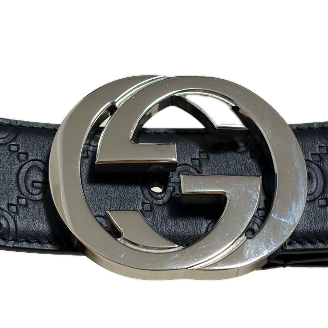 インターロッキングG バックル付き ワイドベルト