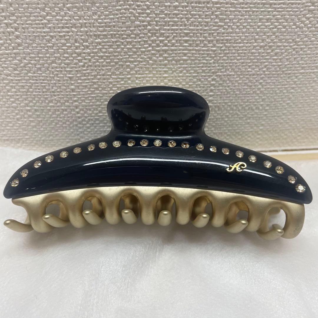 acca ヘアクリップ　ティアラクイーン ブラック/ゴールド 大 L