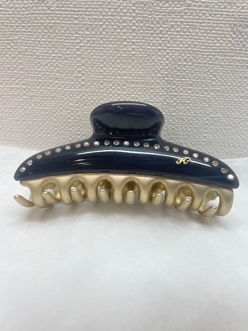 acca ヘアクリップ　ティアラクイーン ブラック/ゴールド 大 L