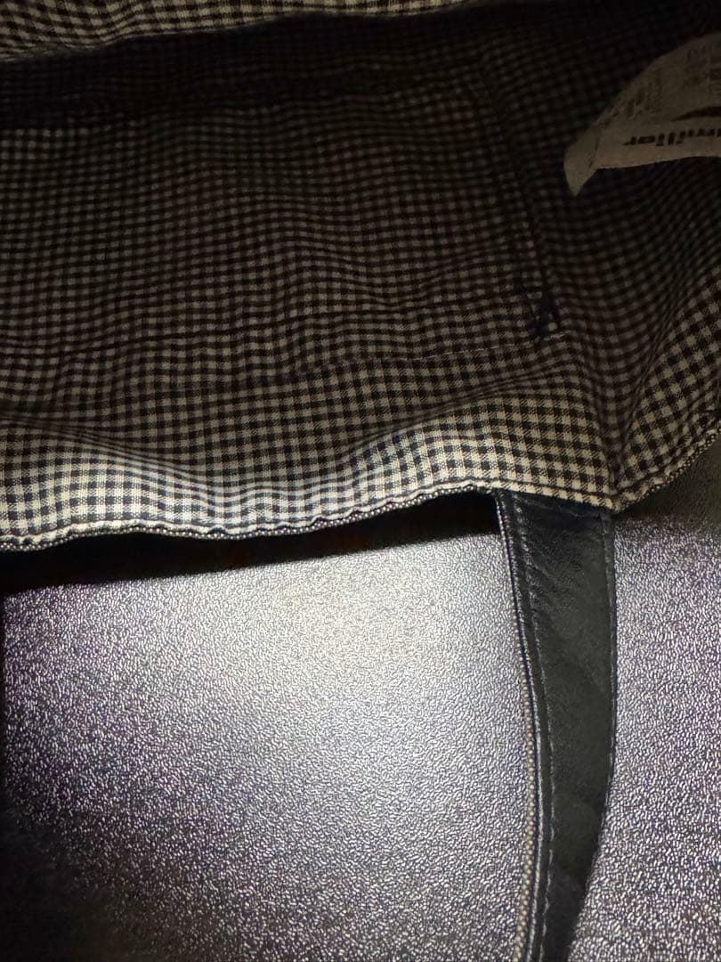 ファミリア デニムバッグ 70周年 限定 ミニ トート バッグ 黒 ブラック