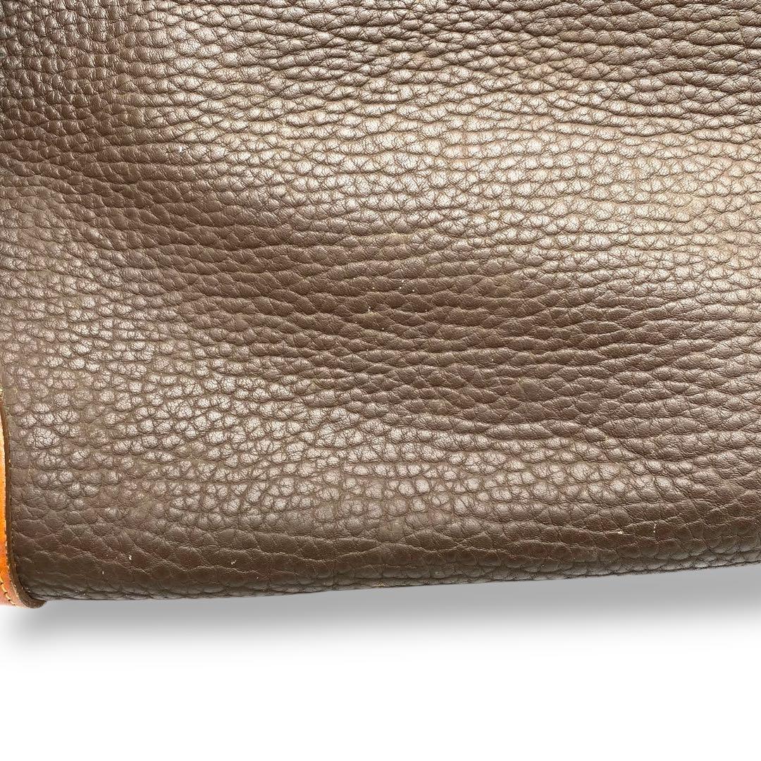 【良品】ドゥーニーアンドバーク ボストンバッグ 2way レザー ブラウン