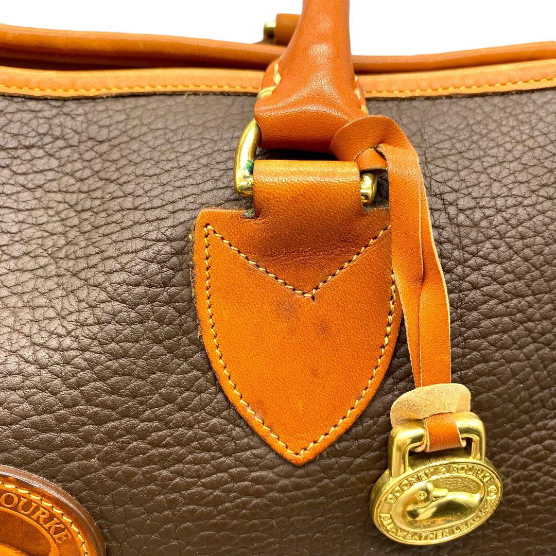 【良品】ドゥーニーアンドバーク ボストンバッグ 2way レザー ブラウン