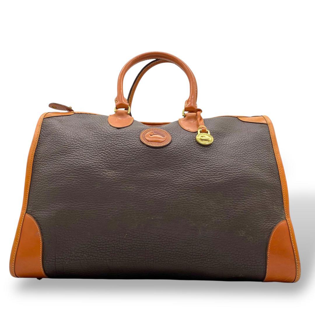 【良品】ドゥーニーアンドバーク ボストンバッグ 2way レザー ブラウン