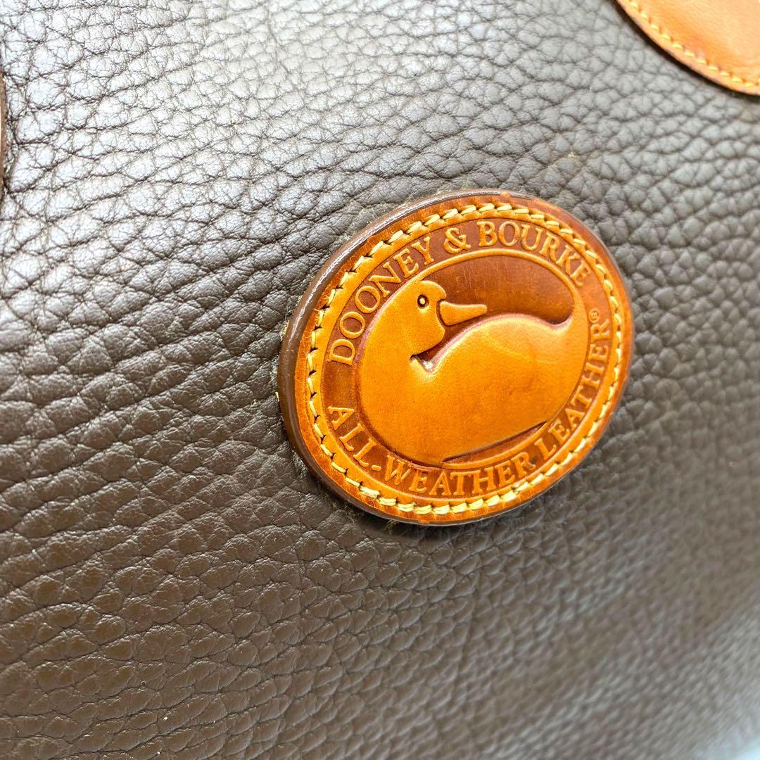 【良品】ドゥーニーアンドバーク ボストンバッグ 2way レザー ブラウン