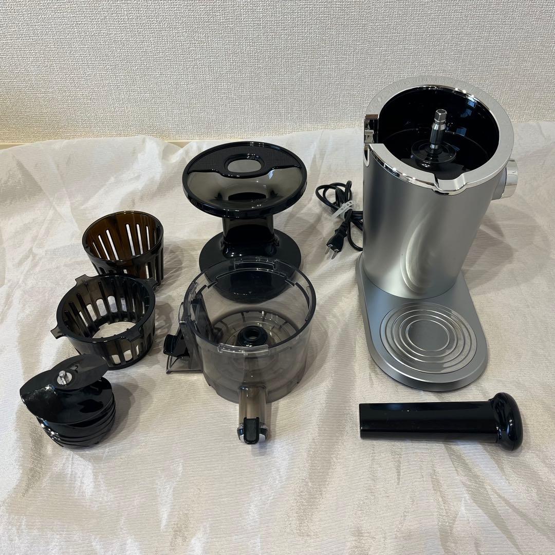 【美品】 HUROM スロージューサー アドバンスド100 シルバー