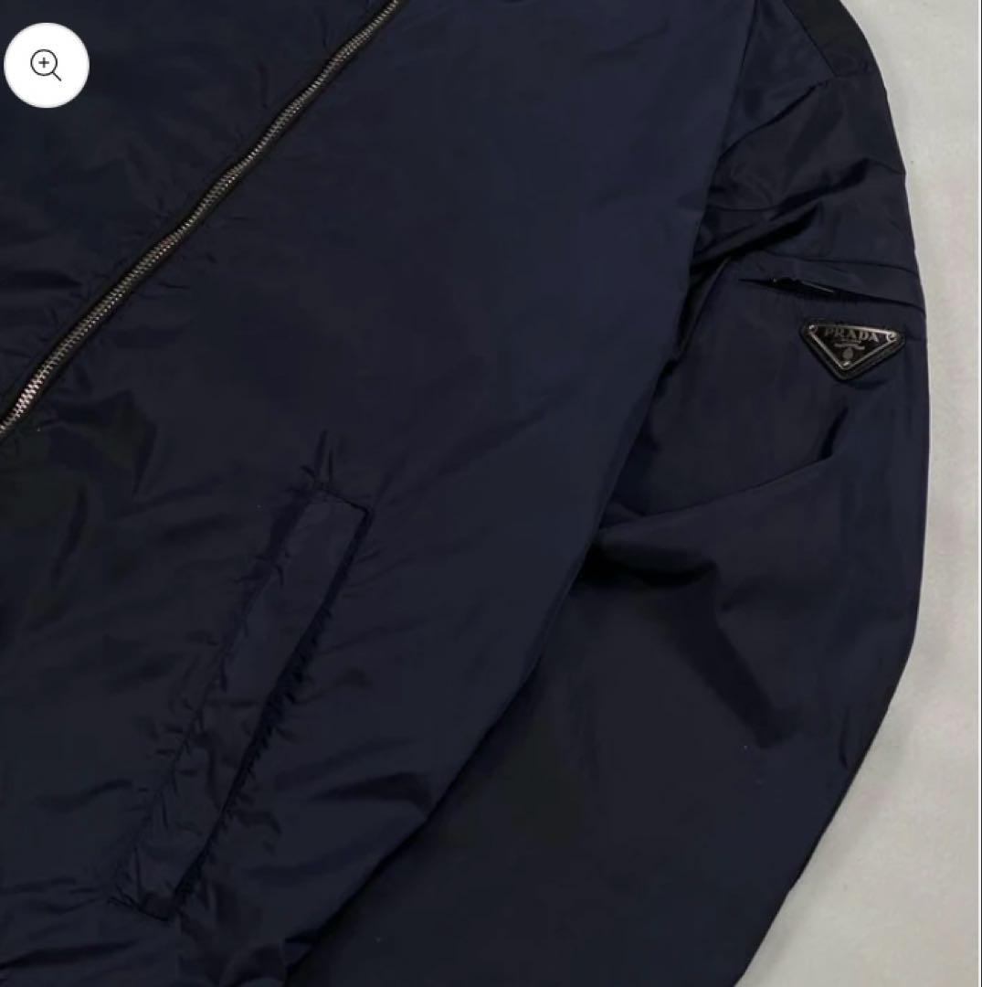 prada ナイロンジャケット エルボーパッチ フード