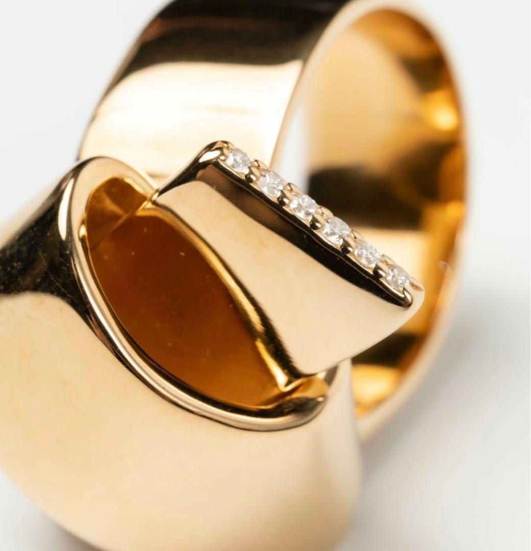 【NOEUD U】 ヌゥユゥ Diamond rubans Lien ring