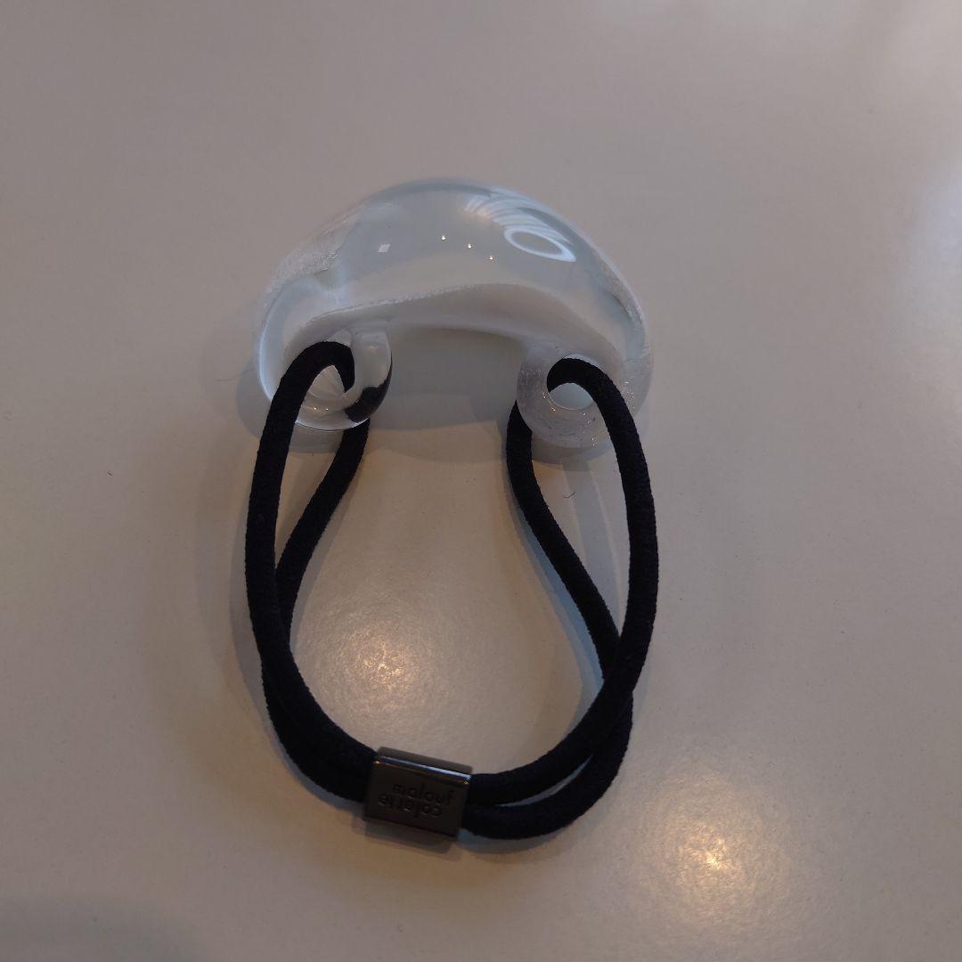 コレットマルーフ ガラス製ヘアゴム ホワイト