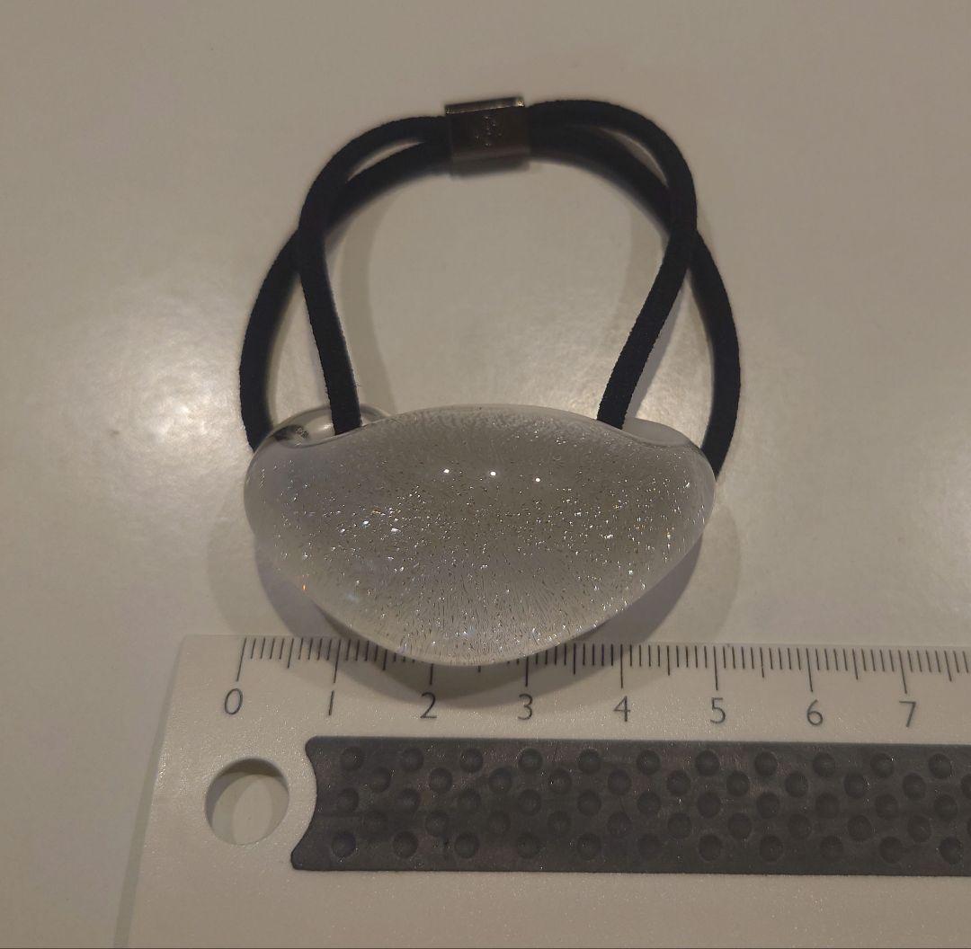 コレットマルーフ ガラス製ヘアゴム ホワイト