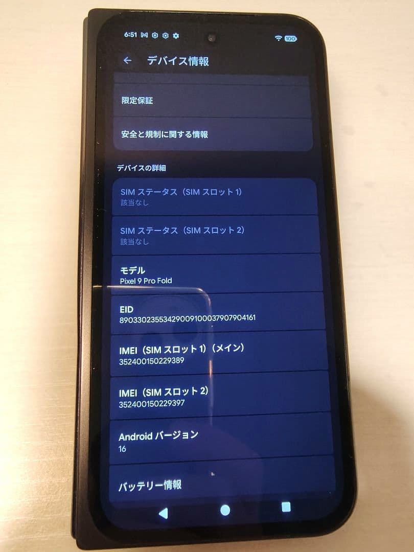 Google Pixel 9 Pro Fold ブラック