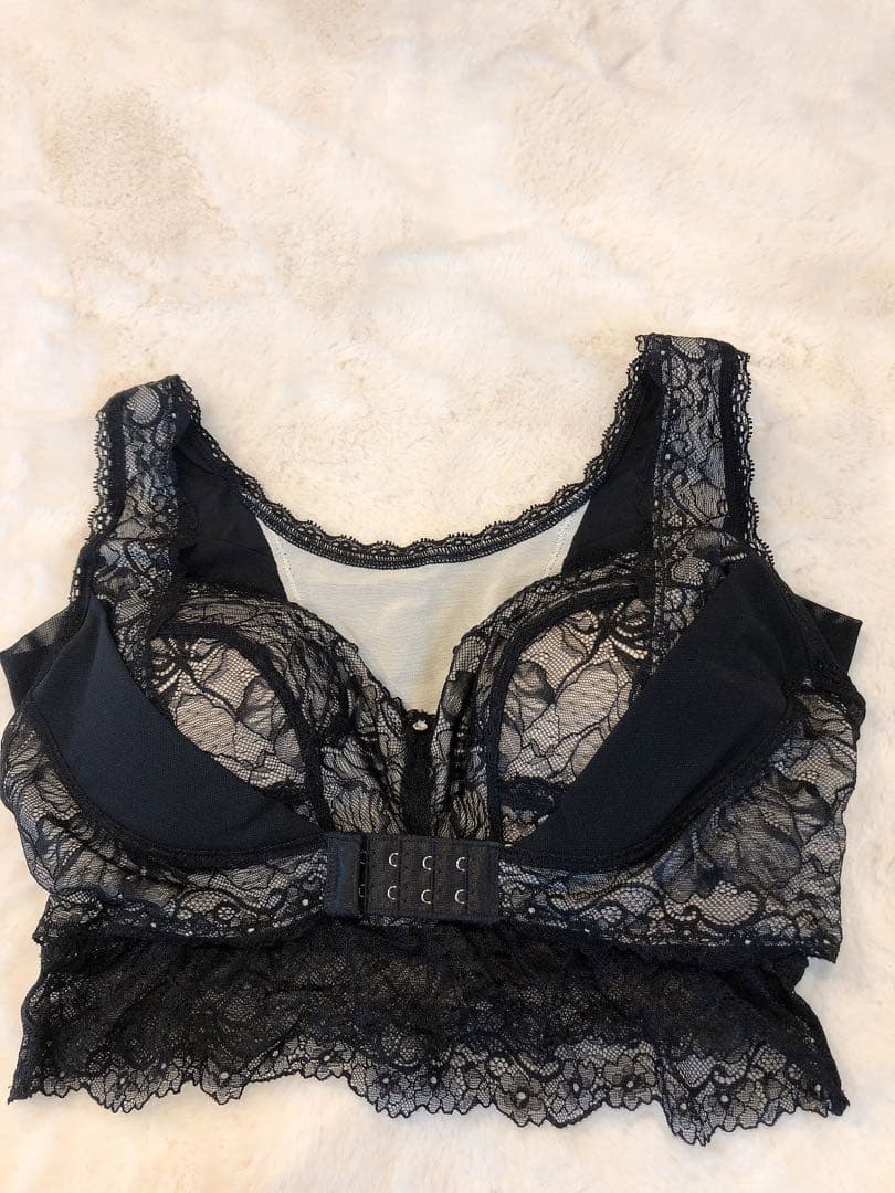 2枚セット アンジェリール(angellir)凛とルームブラ ブラック(S)