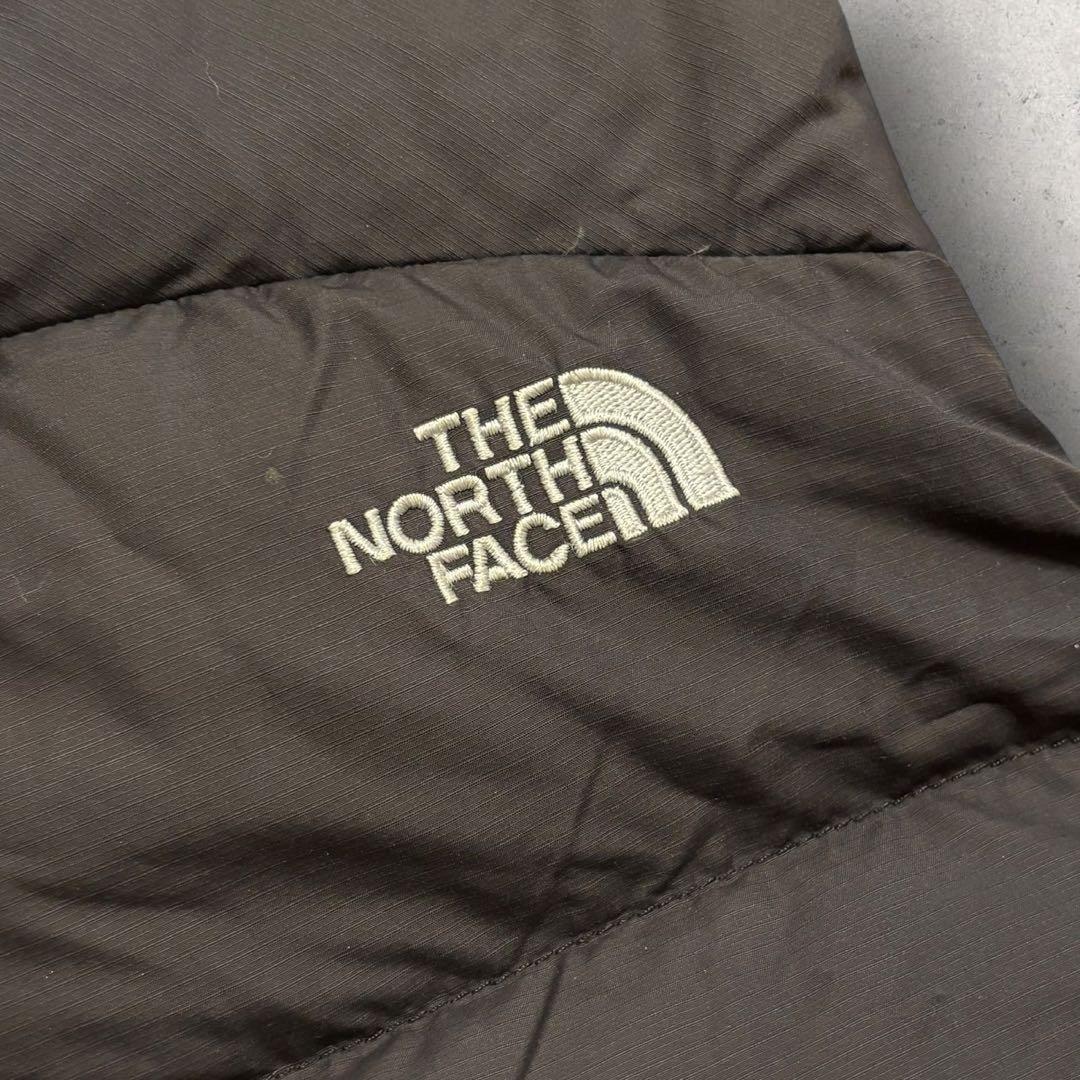 【ザ・ノースフェイス】ヌプシ　ダウンベスト 700 黒　L 刺繍ロゴ　美品 g