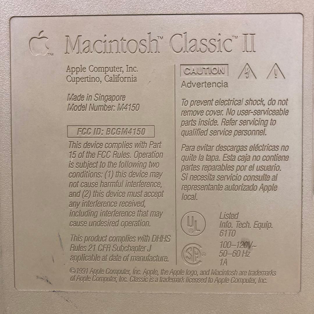 Apple Macintosh Classic Ⅱ M4150