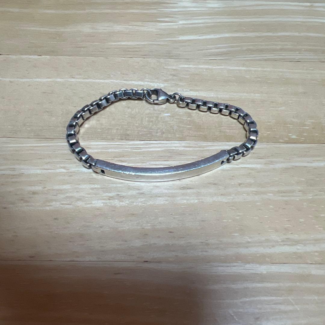 Tiffany silver925 ベネチアン id ブレスレットY2K