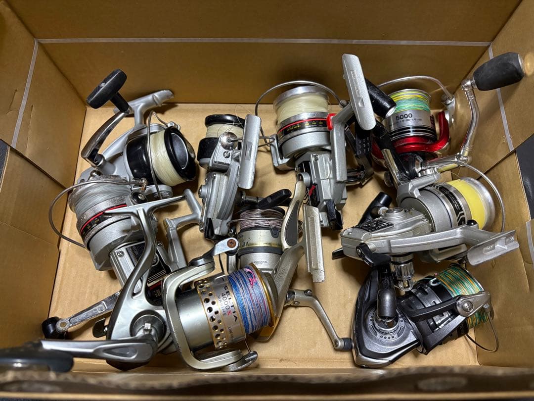 スピニングリール 9個まとめてセット