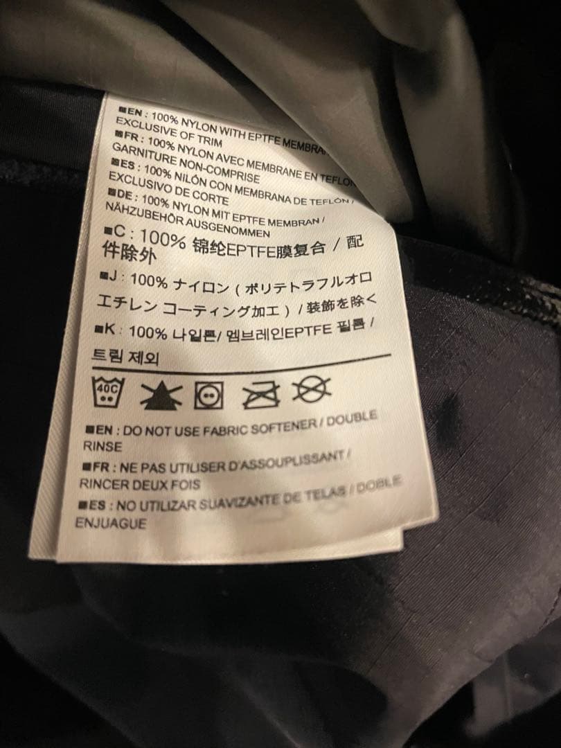 アークテリクス　ベータSL ブラック　メンズS