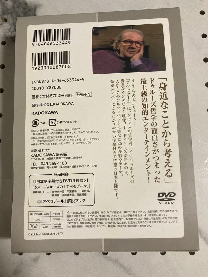シルドゥルースの「アベセデール」　DVD 國分功一郎監修