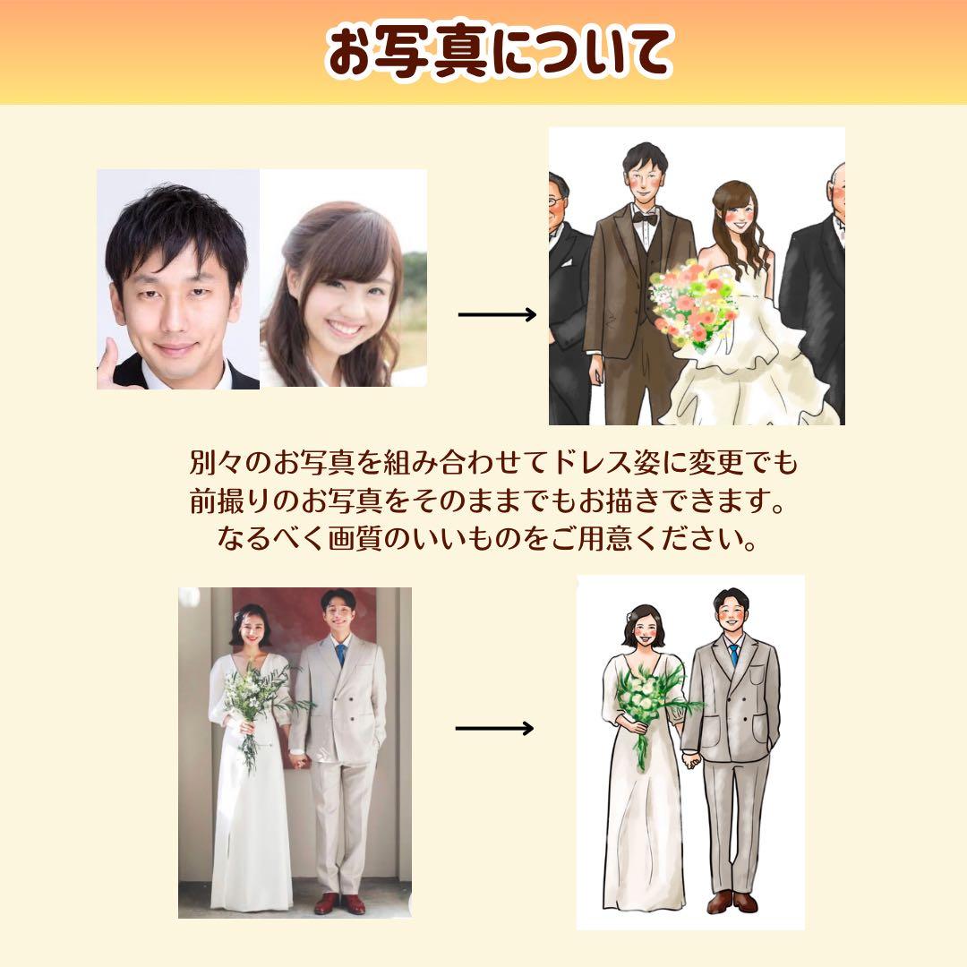 4名さま×2　B4サイズ【似顔絵オーダー】