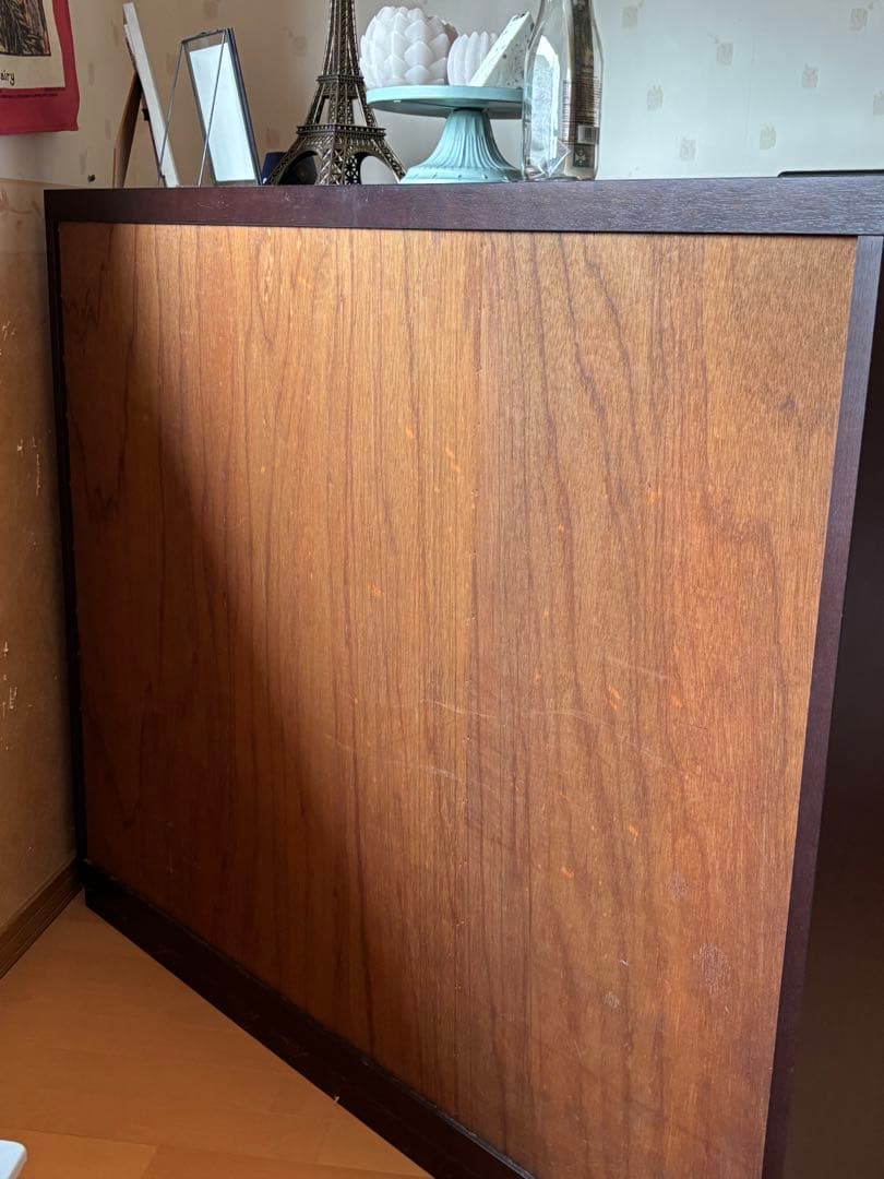 【再値下げしました】本棚／キャビネット　左右可動式　ガラス扉