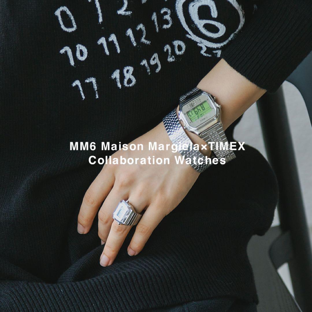 極美品シルバー MM6 Maison Margiela TIMEX T80S/M