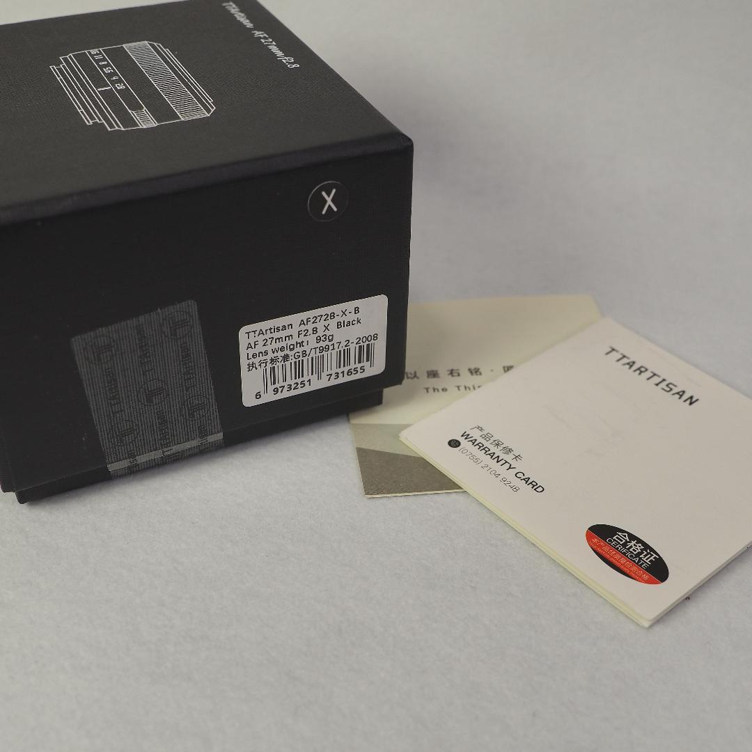 【極上】TTArtisan AF 27mm F2.8 フジフイルム Xマウント
