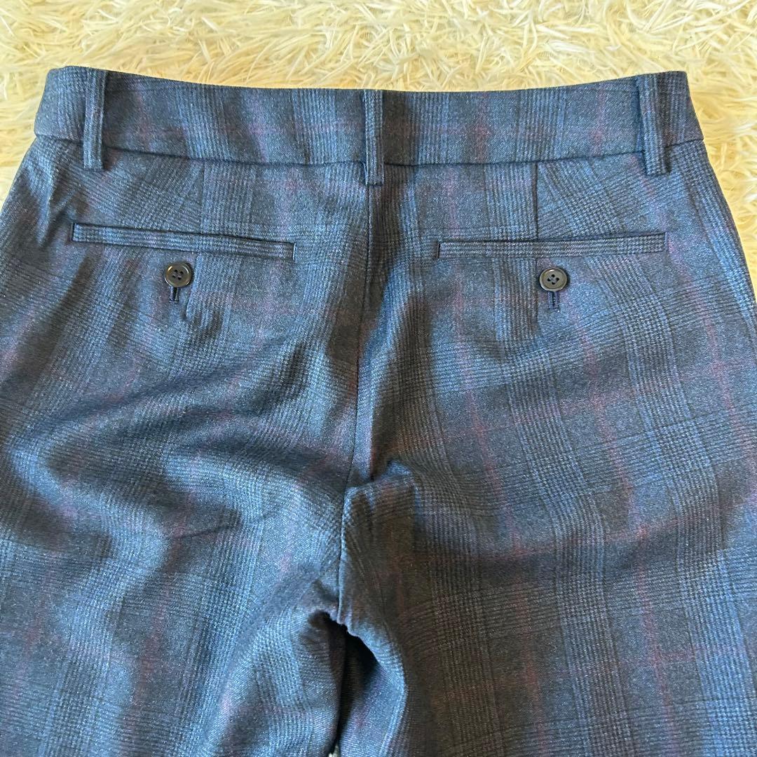 極美品　スーツカンパニー　REDA グレンチェック　ウール　パンツスーツ　M