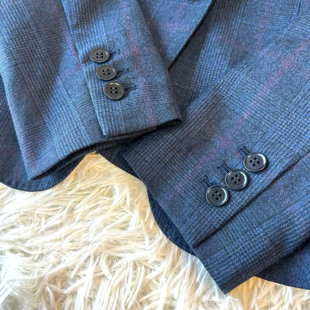 極美品　スーツカンパニー　REDA グレンチェック　ウール　パンツスーツ　M
