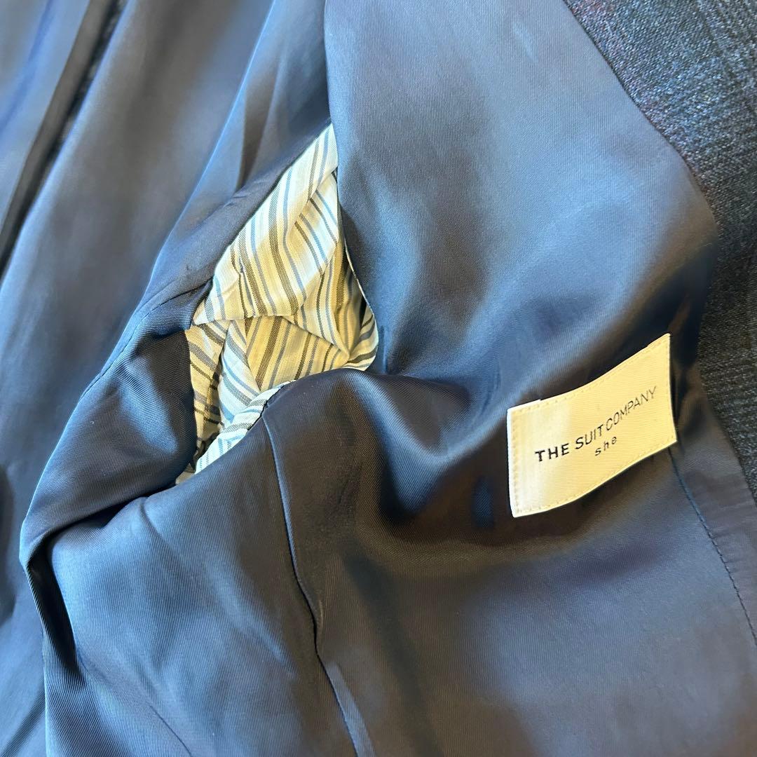 極美品　スーツカンパニー　REDA グレンチェック　ウール　パンツスーツ　M