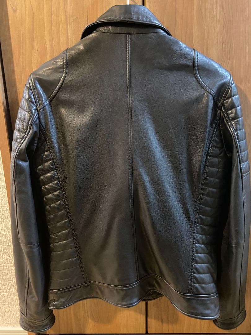 新品未使用 MAN GAS ダブルライダース シープスキン レザージャケット
