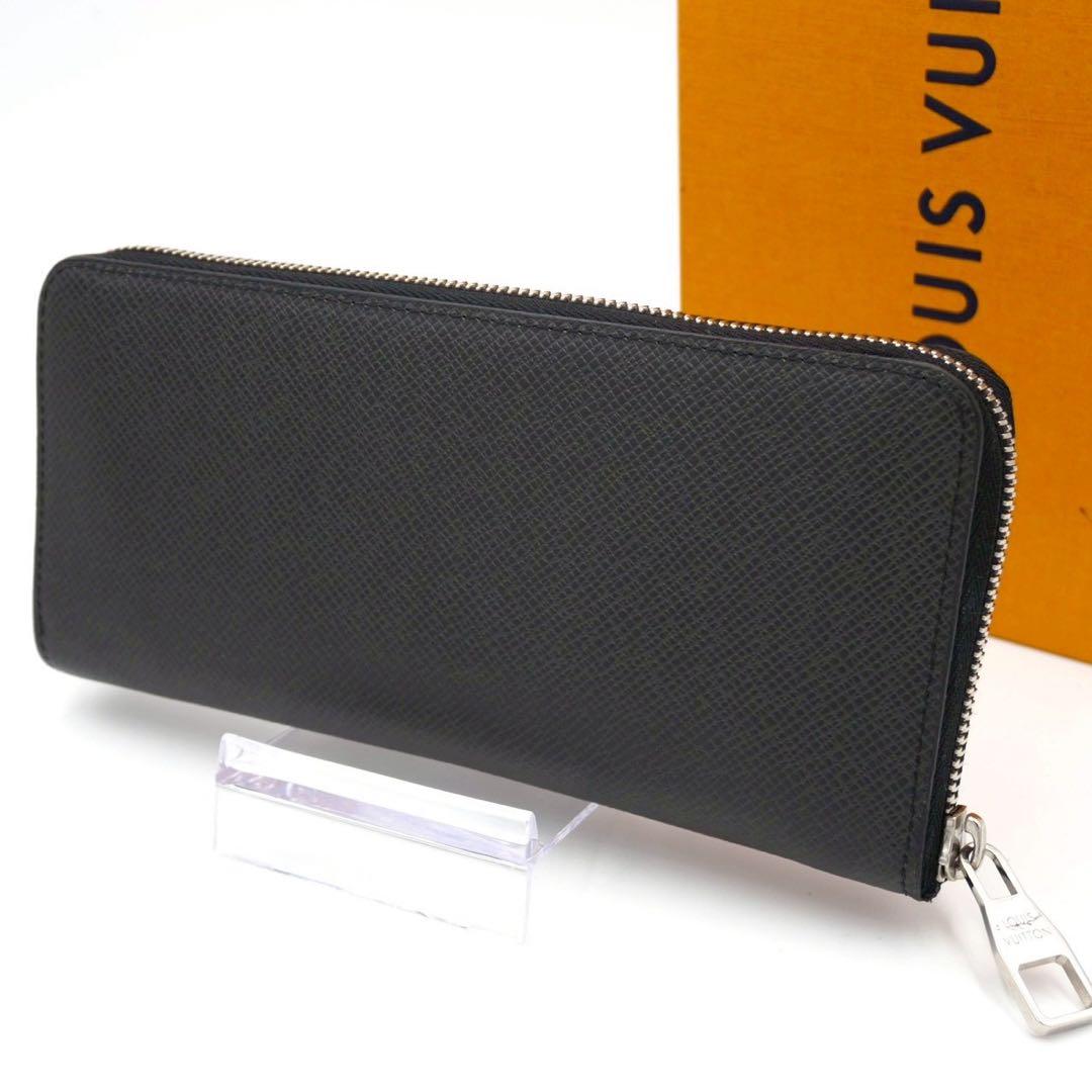 ルイヴィトン タイガ ジッピーウォレット ヴェルティカル ブラック 長財布