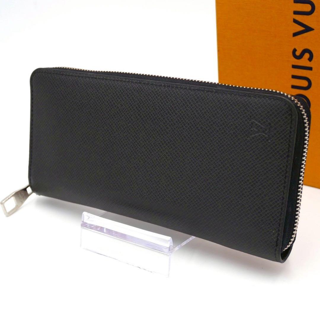 ルイヴィトン タイガ ジッピーウォレット ヴェルティカル ブラック 長財布